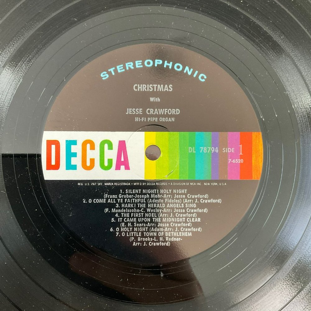 Jesse Crawford: Christmas Vintage Vinyl Record - Picture 6 of 9